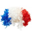 PERRUQUE BLEU/BLANC/ROUGE SUPPORTER FRANCE
