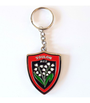 Porte clés rugby métal - Rugby Club Toulonnais - RCT