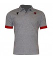 OFFICIAL POLO SHIRT GREY/RED ADULT - BIARRITZ OLYMPIQUE PAYS BASQUE