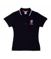 WOMEN'S RUGBY POLO SHIRT 2023 RUGBY WORLD CUP LOGO FRANCE BLUE