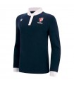 RUGBY WORLD CUP 2023 POLO SHIRT NAVY BLUE - LONG SLEEVES