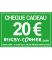CHEQUE CADEAU RUGBY CORNER D'UNE VALEUR DE 20 €